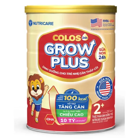 Nutricare Sữa bột Colos Growplus Opti 850gr 10 tỷ lợi khuẩn date mới
