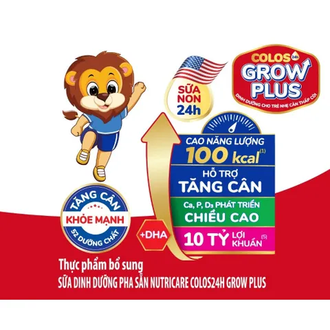 [HSD mới nhất] Thùng 48 Hộp Sữa Pha Sẵn COLOS GROWPLUS OPTI 110ml