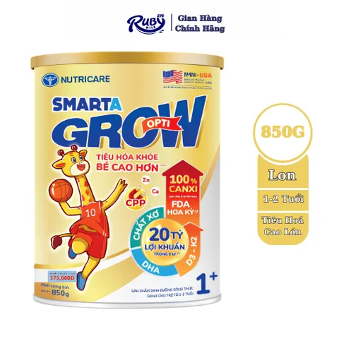 Sữa Bột SMARTA GROW Opti Bé Tăng Chiều Cao Phát Triển Trí Não Tăng Cân Tăng Sức Đề Kháng Cho Bé Từ 1-10