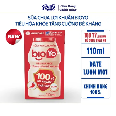 Sữa công thức Nutricare Bioyo 100 tỷ Lợi khuẩn Postbiotic tiêu hóa khỏe ngừa táo bón tăng khả năng hấp thu (Sữa Chua)