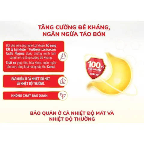 Sữa công thức Nutricare Bioyo 100 tỷ Lợi khuẩn Postbiotic tiêu hóa khỏe ngừa táo bón tăng khả năng hấp thu (Sữa Chua)