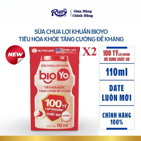 Combo 2 Thùng Sữa công thức Nutricare Bioyo 100 tỷ Lợi khuẩn Postbiotic tiêu hóa khỏe ngừa táo bón tăng khả năng hấp thu