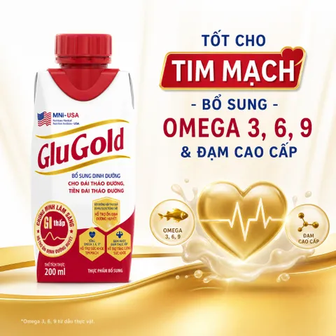 Combo 6 Hộp Sữa Nước Dinh Dưỡng GluGold 200ml - Giải Pháp Ổn Định Đường Huyết Và Tiện Lợi Cho Người Tiểu Đường