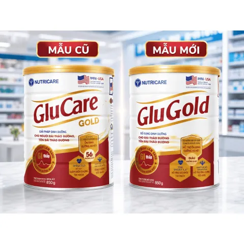 ( Mẫu Mới ) Combo 2 lon Glucare Gold / GluGold 850g