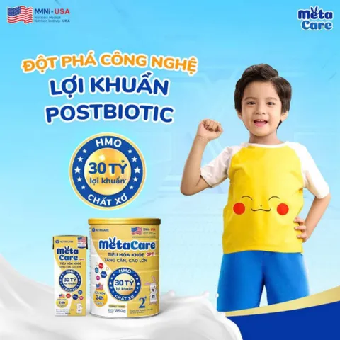 Lốc 4 hộp sữa bột pha sẵn Nutricare Metacare Opti 110ml tiêu hóa khỏe, tăng cân, cao lớn