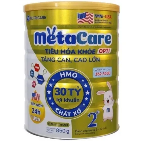[Date Mới Nhất] Sữa Bột Metacare OPTI  0+,1+,2+ 850g