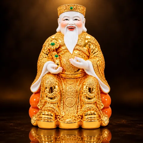 Bộ Tượng Tài – Địa – Kim Xịn Túi Vàng Cao Cấp - Phát Lộc Chiêu Tài, Hòa Hợp & Vượng Khí - Tụ Linh Các