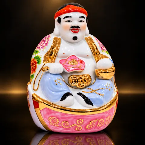 Bộ Tượng Tài – Địa – Phát Kim Vàng Mạ Vàng Cao Cấp - Phát Lộc Chiêu Tài, Hòa Hợp & Vượng Khí - Tụ Linh Các