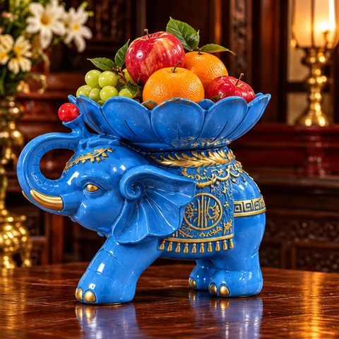 VOI BÉ DÂNG LỄ XANH - ĐỒ THỜ PHONG THUỶ CHIÊU TÀI NẠP PHÚC