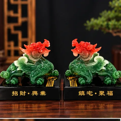 NGHÊ ĐÔI ĐẾ VƯƠNG XANH ĐẬM - ĐỒ THỜ PHONG THUỶ