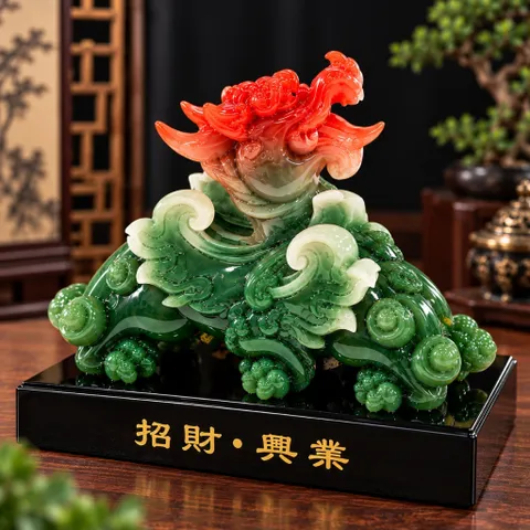 NGHÊ ĐÔI ĐẾ VƯƠNG XANH ĐẬM - ĐỒ THỜ PHONG THUỶ