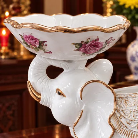 VOI TO DÂNG LỄ TRẮNG - ĐỒ THỜ PHONG THUỶ HỢP MỆNH KIM THUỶ