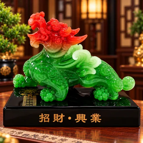 NGHÊ ĐÔI ĐẾ VƯƠNG XANH - ĐỒ THỜ PHONG THUỶ TỤ LINH CÁC