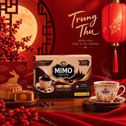 Cà Phê Hoà Tan Ame Mimo Thơm Ngon Hộp 7 Gói - Hỗ Trợ Thay Thế Bữa  Ăn Gi.ảm Kyyy
