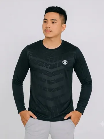 Combo 2 Áo Thu Nam Tập Gym Thể Thao dài tay co giãn thoáng khí thấm hút mồ hôi phù hợp thể thao bền đẹp
