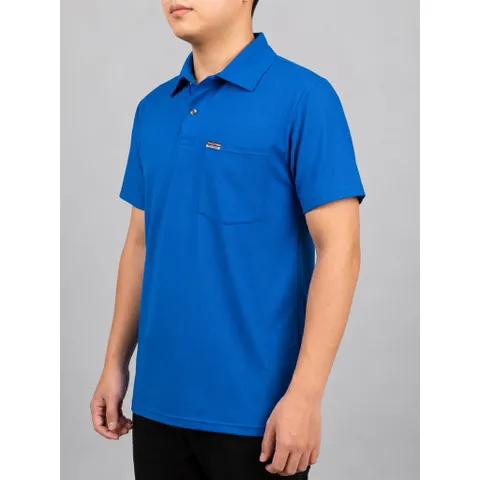 Combo 3 Áo Thun Nam Cổ Bẻ Trung Niên Vải Co Giãn - Áo Polo Nam Trung Tuổi ngắn tay có túi ngực