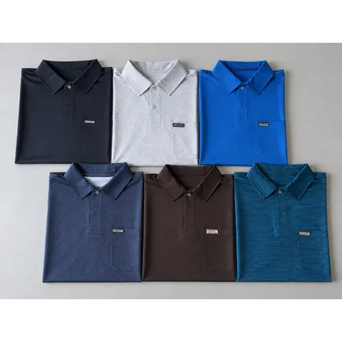 Combo 3 Áo Thun Nam Cổ Bẻ Trung Niên Vải Co Giãn - Áo Polo Nam Trung Tuổi ngắn tay có túi ngực