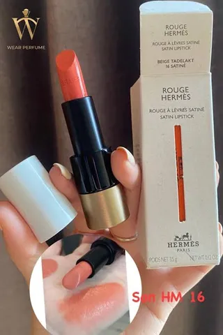 Son Hermès Rouge À Lèvres Satin 16 Beige Tadelakt - Son Môi Cao Cấp Chính Hãng, Chất Satin Mịn, Phù Hợp Mọi Tông Da 615707 902501