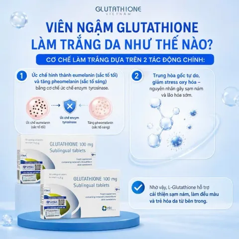 [CHÍNH HÃNG] Viên Ngậm Dưới Lưỡi Ntc Glutathione 100mg Sublingual Tablets (Hộp 30 Viên)