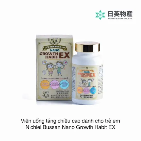 Nano Growth Habit EX 120 Viên Nhật Bản – Viên Uống Tăng Chiều Cao & Phát Triển Trí Não Cho Trẻ, Bổ Sung Canxi DHA