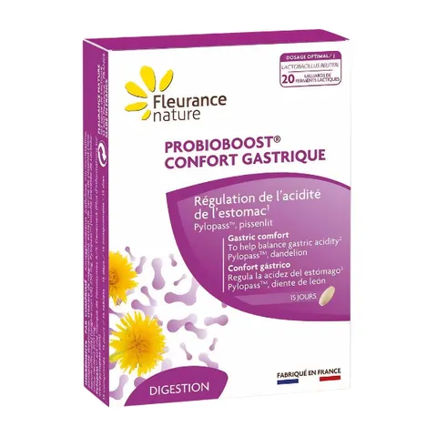 PROBIOBOOST® CONFORT GASTRIQUE - Hỗ Trợ Ức Chế Khuẩn Hp Và Giảm Các Triệu Chứng Của Trào Ngược Dạ Dày, Hộp 15 viên