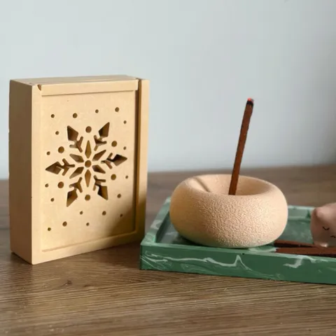 Đế Cắm Que Thơm, Đế cắm Nhang thơm BỘT Thư Giãn xông nhà Decor Thủ Công Trạm Hương