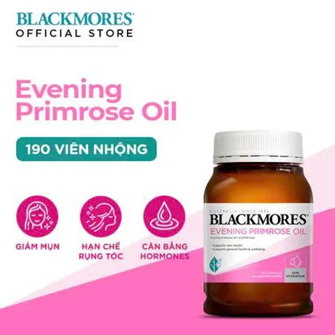 [ Nhập khẩu ] Viên uống Tinh Dầu Hoa Anh Thảo Hỗ Trợ Da Khỏe Mạnh, Dưỡng Ẩm Da, Giảm Khô Da Blackmores Evening Primrose Oil của úc