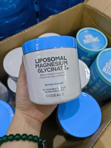 Viên Uống Liposomal Magnesium Glycinate Codeage Hỗ Trợ Cơ, Thần Kinh Và Hệ Thần Kinh 240 Viên