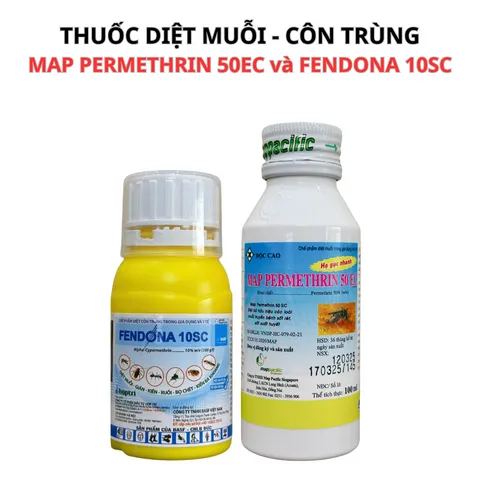 [Combo tiết kiệm] Combo 2 lọ diện côn trùng Fendona 10sc 50ml và Map Permethrin 50ec 100ml