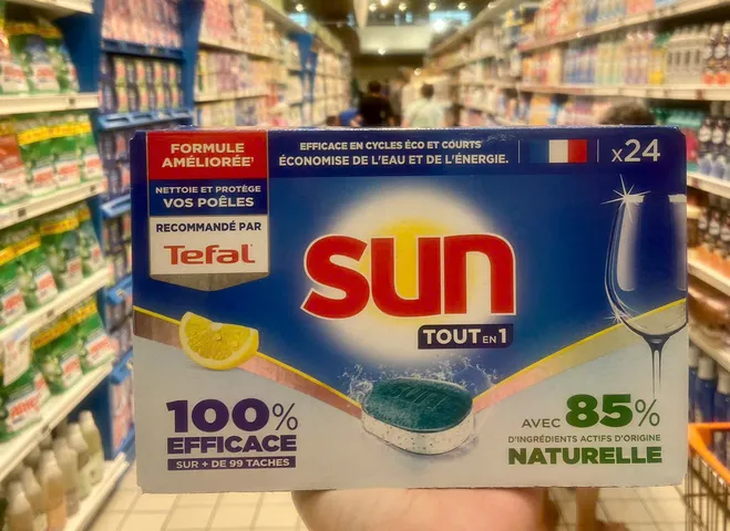 Viên rửa bát Sun Tout en 1 Pháp cho máy rửa bát