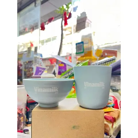 Bộ chén ly Donghwa 268ml, hàng khuyến mãi Vinamilk