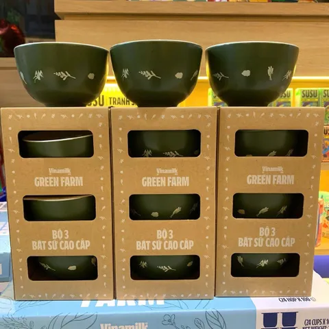 Bộ chén ly Donghwa 268ml, hàng khuyến mãi Vinamilk