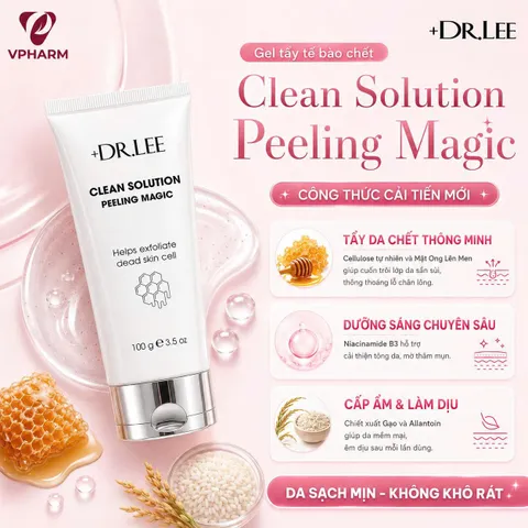 Gel Tẩy Da Chết Sinh Học +Dr.lee Clean Solution Peeling Magic 100g
