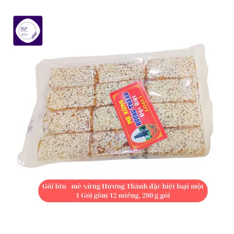 7 gói Mè xửng Huế đặc biệt loại lớn (280g/gói),  gói lớn 12 miếng, đặc sản Huế, date luôn mới
