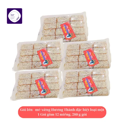 7 gói Mè xửng Huế đặc biệt loại lớn (280g/gói),  gói lớn 12 miếng, đặc sản Huế, date luôn mới