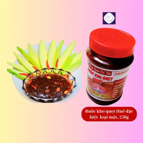Comb 3 hũ Ruốc kho quẹt Huế đặc biệt loại một, 250g chấm trái cây,rau củ cực đã