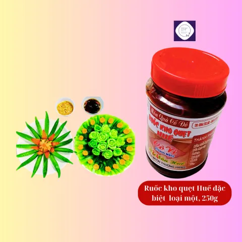 Comb 3 hũ Ruốc kho quẹt Huế đặc biệt loại một, 250g chấm trái cây,rau củ cực đã