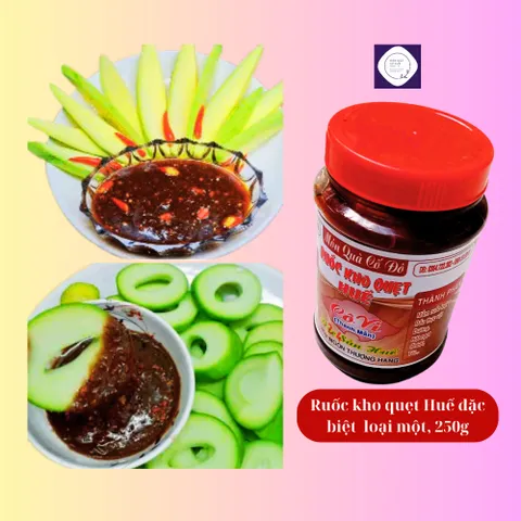 Comb 3 hũ Ruốc kho quẹt Huế đặc biệt loại một, 250g chấm trái cây,rau củ cực đã