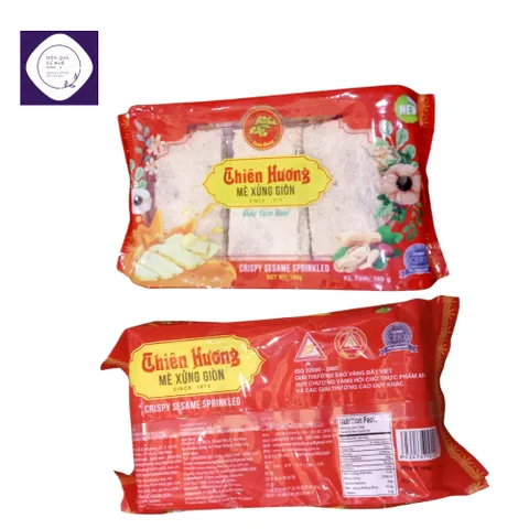 Combo 3 gói mè xửng giòn Thiên Hương đỏ, đặc sản Huế, date luôn mới