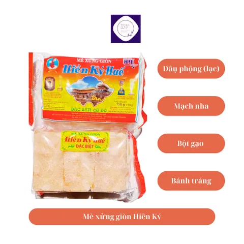 3 gói Mè xửng giòn Huế Hiền Ký, giòn ngon, hàng đặc biệt