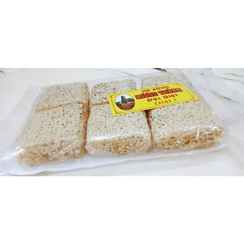 5 gói Mè xửng Huế đặc biệt loại một, miếng dày, mè xửng ngon, đặc sản Huế, date luôn mới