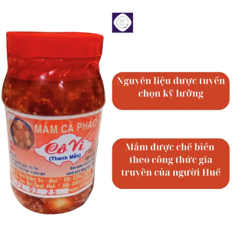 Mắm cà pháo Huế Cô Vi, đặc biệt loại một 500g