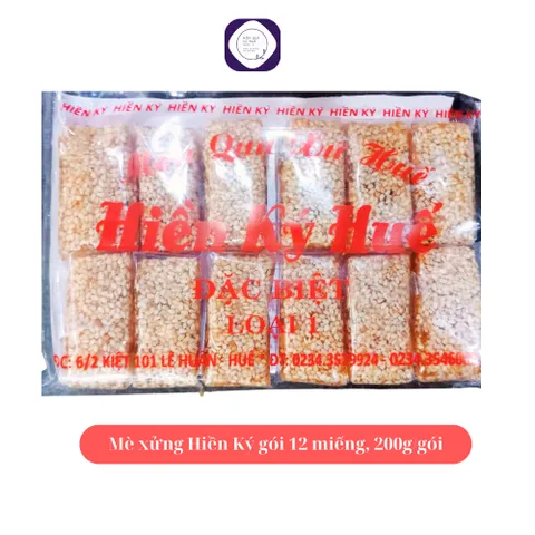 Mè xửng Hiền Ký gói 12 miếng, 200g giá tốt