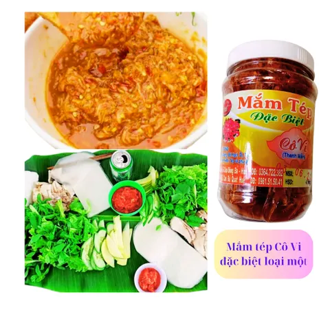 Mắm tép Huế Cô Vi, đặc biệt loại một, đặc sản Huế thơm ngon, hũ 500g