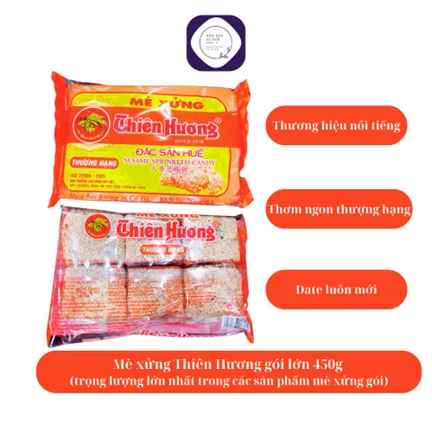 450g/gói Mè xửng Thiên Hương gói lớn, thương hiệu mè xửng Huế nổi tiếng, date luôn mới