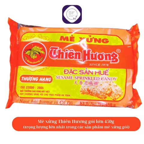450g/gói Mè xửng Thiên Hương gói lớn, thương hiệu mè xửng Huế nổi tiếng, date luôn mới