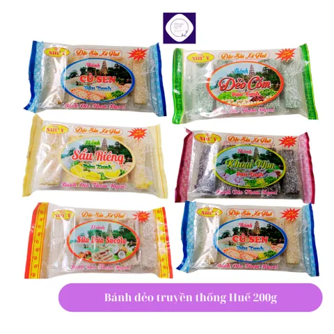 Bánh dẻo truyền thống hiệu Như Ý, bánh dẻo mix vị,  đặc sản Huế thơm ngon bổ dưỡng, 200g, date luôn mới