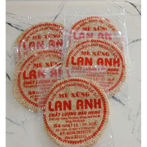 Combo 5 mè xửng tròn Lan Anh, đặc sản Huế, date luôn mới