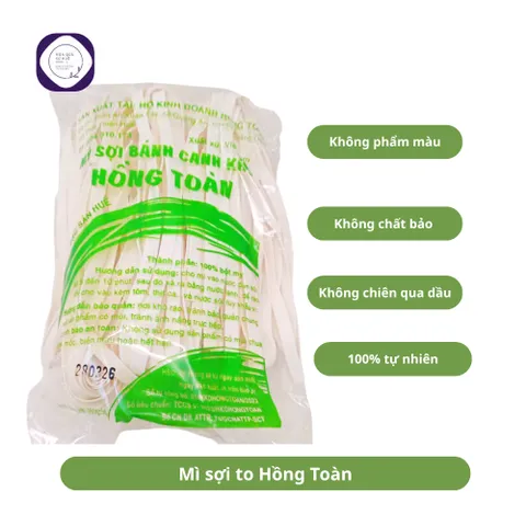 5 gói Mì sợi to Hồng Toàn, đặc biệt thơm ngon, bánh canh khô, mì sợi khô loại ngon