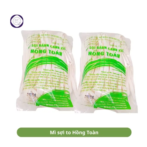 5 gói Mì sợi to Hồng Toàn, đặc biệt thơm ngon, bánh canh khô, mì sợi khô loại ngon